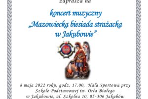 Na zdjęciu: plakat - oferta graficzna koncertu strażackiego.