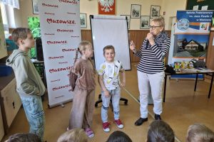Joanna Olech z dziećmi
