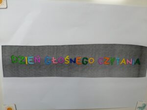 Napis: dzień głośnego czytania