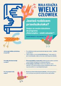 Plakat informujący o akcji Mała książka wielki człowiek