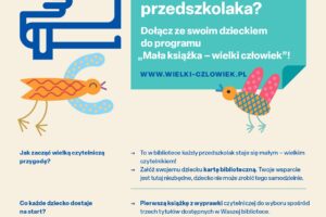 Plakat informujący o akcji Mała książka wielki człowiek