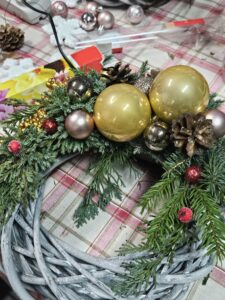 Świąteczny wianek.