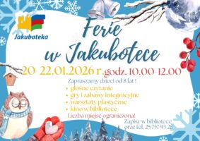 Plakat zapraszający na ferie