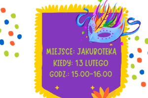 Plakat zapraszający na warsztaty dla dzieci