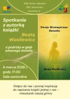 Plakat o spotkaniu autorskim