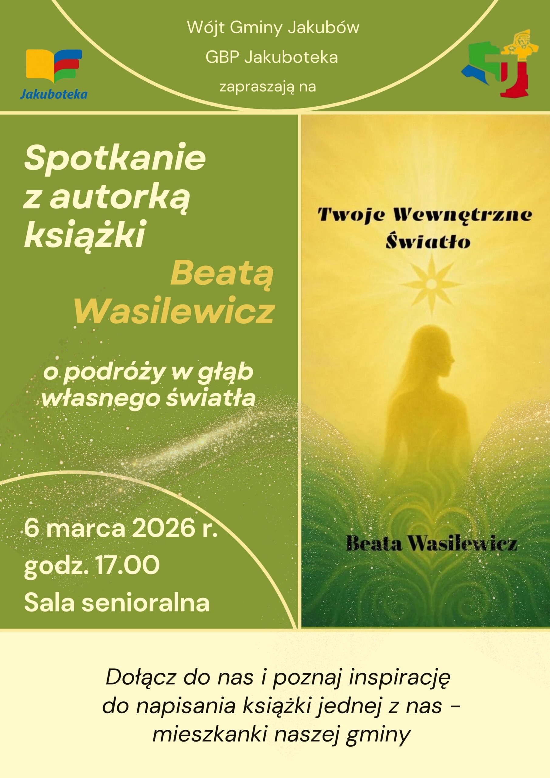 Plakat o spotkaniu autorskim