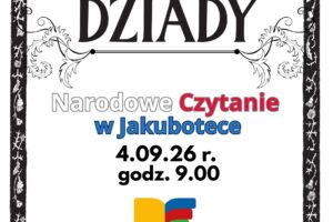 Plakat o Narodowym Czytaniu.