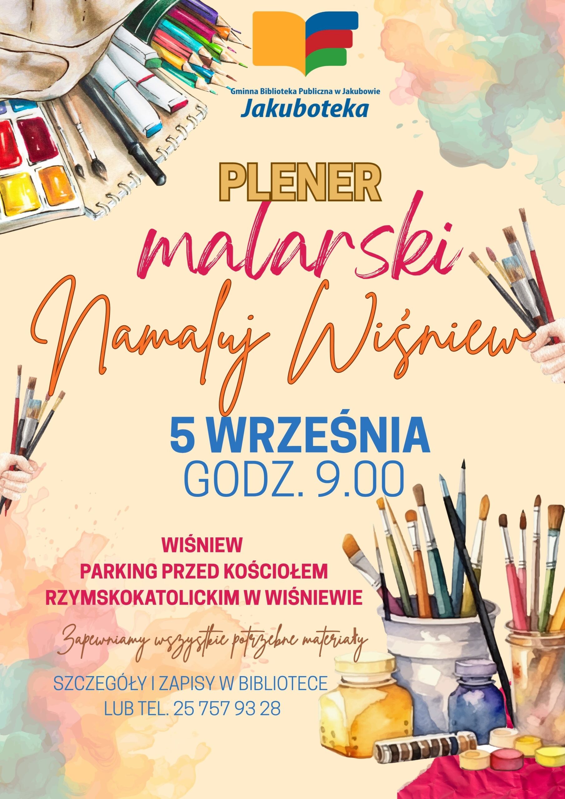 Plakat o plenerze malarskim